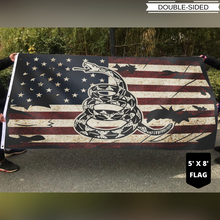 Load image into Gallery viewer, Gadsden Don't Tread On Me - Vintage USA Horizontal Flag