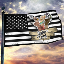 Load image into Gallery viewer, Happy Labor Day Flag