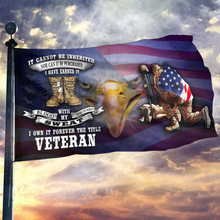 Load image into Gallery viewer, Veteran - Blood, Sweat and Tears Flag