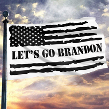 Load image into Gallery viewer, Let's Go Brandon Flag (B&W)