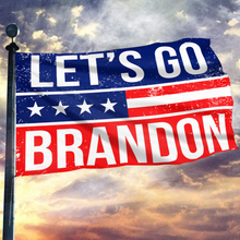 Load image into Gallery viewer, Let's Go Brandon Red, White and Blue Flag
