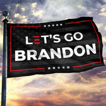 Load image into Gallery viewer, Let's Go Brandon - Black USA Flag