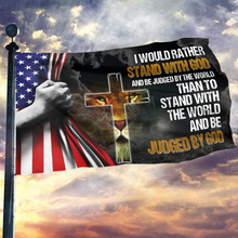 Load image into Gallery viewer, Stand With God Flag (RTL)