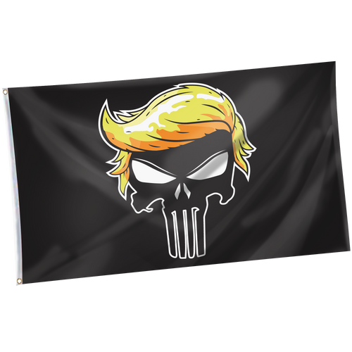 Trump Punisher Flag + Trump Punisher Pin