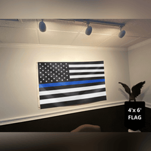 Load image into Gallery viewer, Thin Blue Line Flag