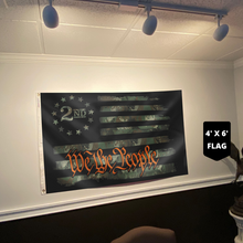 Load image into Gallery viewer, We The People - Camo Orange - 2nd Amendment Flag (RTL)