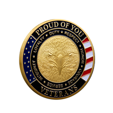 Load image into Gallery viewer, Honoring All Who Served - Veteran Coin