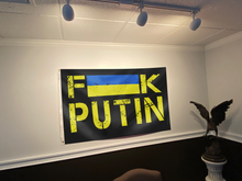 Load image into Gallery viewer, FK PUTIN UKRAINE FLAG