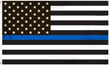 Load image into Gallery viewer, Thin Blue Line Flag
