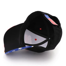 Load image into Gallery viewer, Trump 2020 Flag Bill Hat - USA Flag Trump Hat