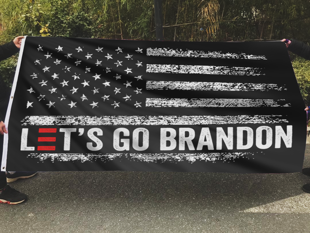 Let's Go Brandon Flag (Black)