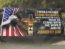 Load image into Gallery viewer, Stand With God Flag (RTL)