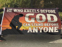 Load image into Gallery viewer, He Who Kneels Before God Flag
