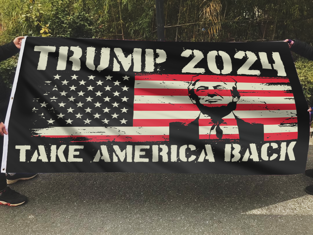 TRUMP 2024 Take America Back Vintage Flag – Respect The Look