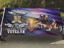 Load image into Gallery viewer, Veteran - Blood, Sweat and Tears Flag