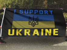 Load image into Gallery viewer, I Support Ukraine Flag
