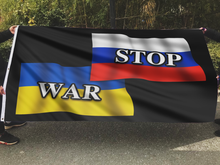 Load image into Gallery viewer, RUSSIA UKRAINE STOP WAR FLAG