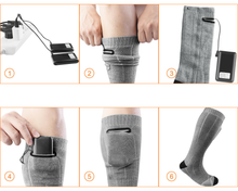 Load image into Gallery viewer, Rechargeable Battery Electric Heated Socks