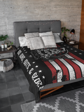 Load image into Gallery viewer, Born Raised and Protected Premium Mink Sherpa Blanket