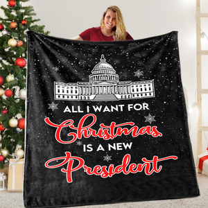 All I Want For Christmas Premium Mink Sherpa Blanket 4