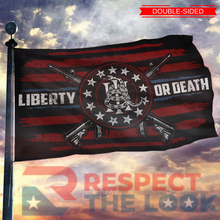 Load image into Gallery viewer, Don't Tread On Me Liberty Or Death Flag
