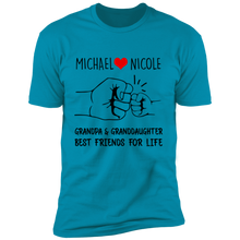 Load image into Gallery viewer, Grandpa and Granddaughter Personalized T-shirt