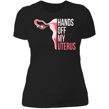 Load image into Gallery viewer, Hands Off My Uterus Boyfriend T-Shirt