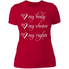 Load image into Gallery viewer, My Body My Choice My Rights Boyfriend T-Shirt