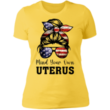 Load image into Gallery viewer, Mind Your Own Uterus Boyfriend T-Shirt