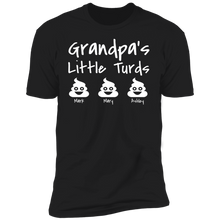 Load image into Gallery viewer, Grandpa's Little Turds Personalized T-shirt
