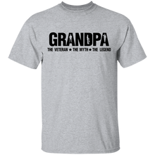 Load image into Gallery viewer, The Veteran The Myth The Legend Grandpa Apparel