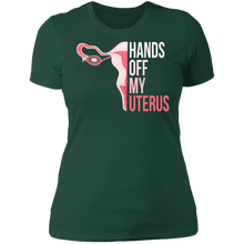 Load image into Gallery viewer, Hands Off My Uterus Boyfriend T-Shirt