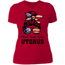 Load image into Gallery viewer, Mind Your Own Uterus Boyfriend T-Shirt