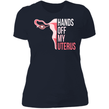 Load image into Gallery viewer, Hands Off My Uterus Boyfriend T-Shirt