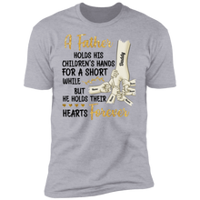 Load image into Gallery viewer, Father Holds His Children's Hands Personalized T-shirt