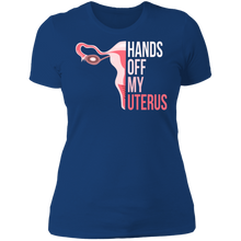 Load image into Gallery viewer, Hands Off My Uterus Boyfriend T-Shirt