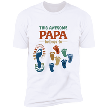 Load image into Gallery viewer, This Awesome Papa Personalized T-shirt