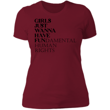 Load image into Gallery viewer, Girls Just Wanna Have Fun Boyfriend T-shirt