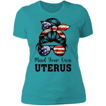 Load image into Gallery viewer, Mind Your Own Uterus Boyfriend T-Shirt