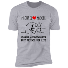 Load image into Gallery viewer, Grandpa and Granddaughter Personalized T-shirt