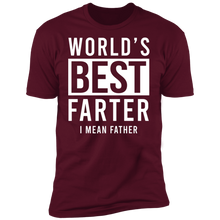 Load image into Gallery viewer, World's Best Farter I Mean Father T-shirt