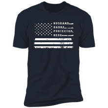 Load image into Gallery viewer, Dad USA Flag Patriotic T-shirt