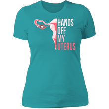 Load image into Gallery viewer, Hands Off My Uterus Boyfriend T-Shirt