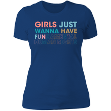 Load image into Gallery viewer, Girls Just Wanna Have Fundamental Human Rights T-shirt