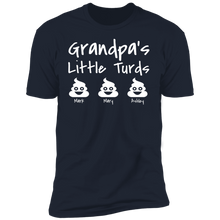 Load image into Gallery viewer, Grandpa's Little Turds Personalized T-shirt