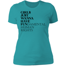 Load image into Gallery viewer, Girls Just Wanna Have Fun Boyfriend T-shirt