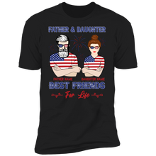 Load image into Gallery viewer, Father And Daughter Best Friends Personalized T-shirt