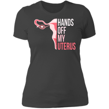 Load image into Gallery viewer, Hands Off My Uterus Boyfriend T-Shirt
