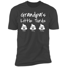 Load image into Gallery viewer, Grandpa's Little Turds Personalized T-shirt
