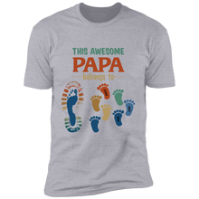 Load image into Gallery viewer, This Awesome Papa Personalized T-shirt